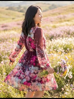 FROCK & FRILL PLUS KIMONO SLEEVE WHIMSY DRESS SZ 16